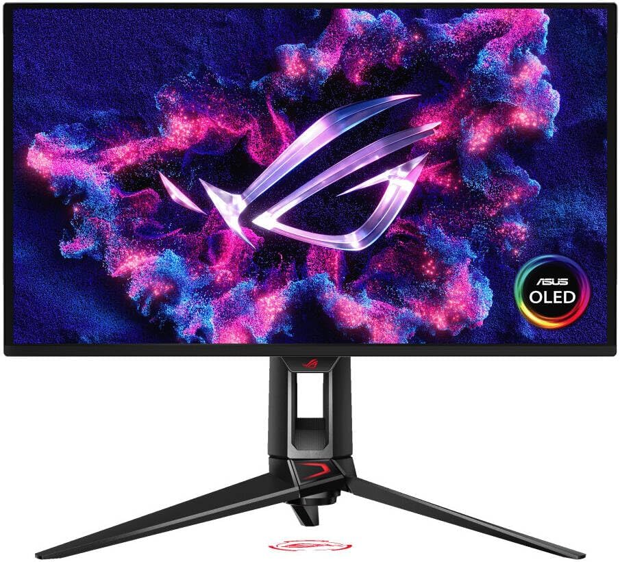 ASUS ROG Swift PG27UCDM Gaming Monitor – 27", 4K UHD, 0.03ms Response, DisplayPort + HDMI (x2) + USB-C + USB Hub, Black