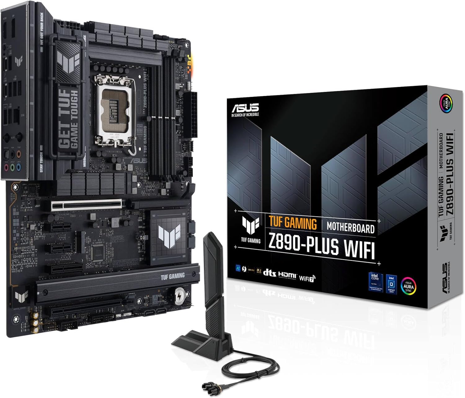 ASUS TUF Gaming Z890-Plus WiFi Motherboard – LGA1851 Socket, Z890 Chipset, PCIe 5.0, WiFi 7