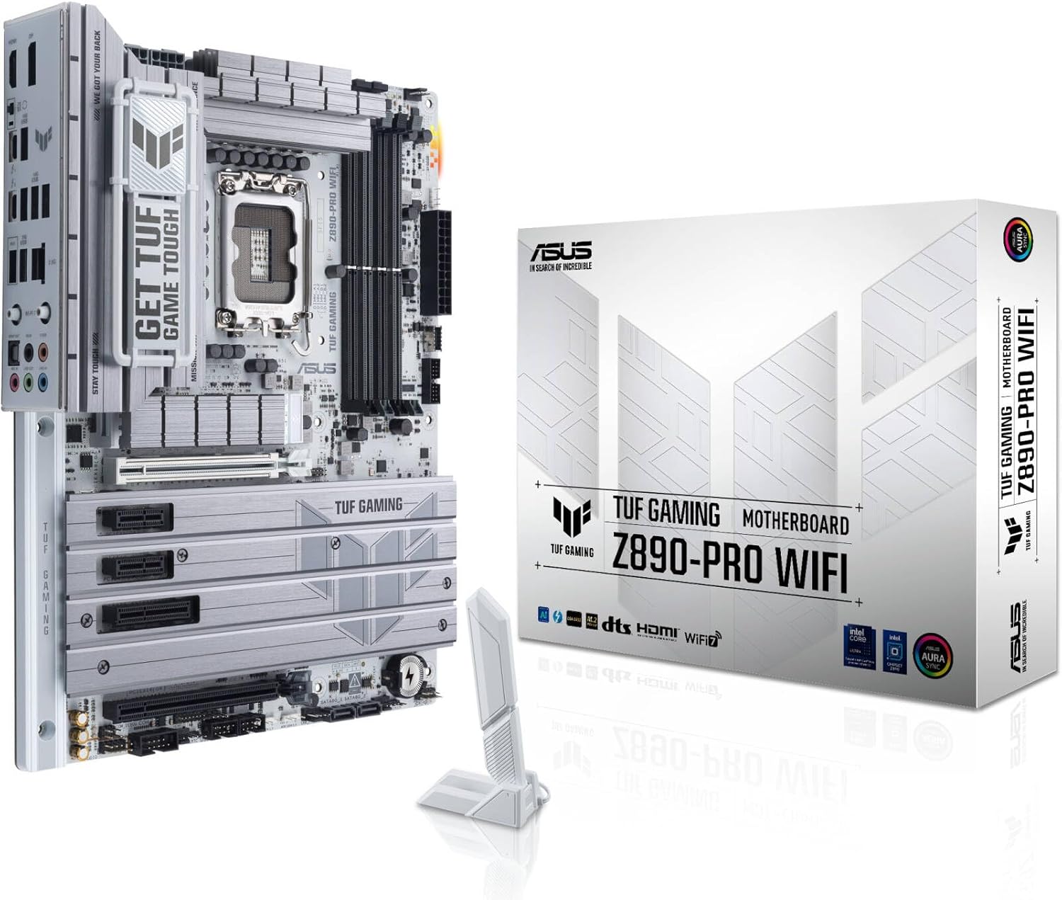 ASUS TUF Gaming Z890-Pro WiFi Motherboard – LGA1851 Socket, Z890 Chipset, WiFi 7, PCIe 5.0