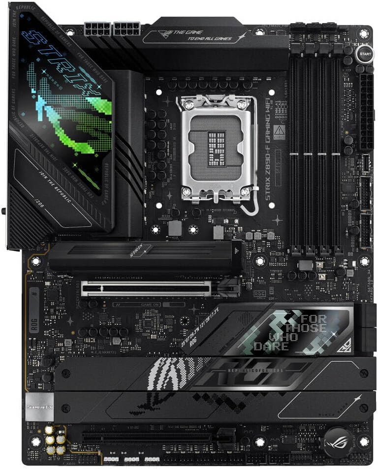 ASUS ROG Strix Z890-F Gaming WiFi Motherboard – LGA 1851 Socket, Z890 Chipset, USB 3.2 Gen 2, ATX