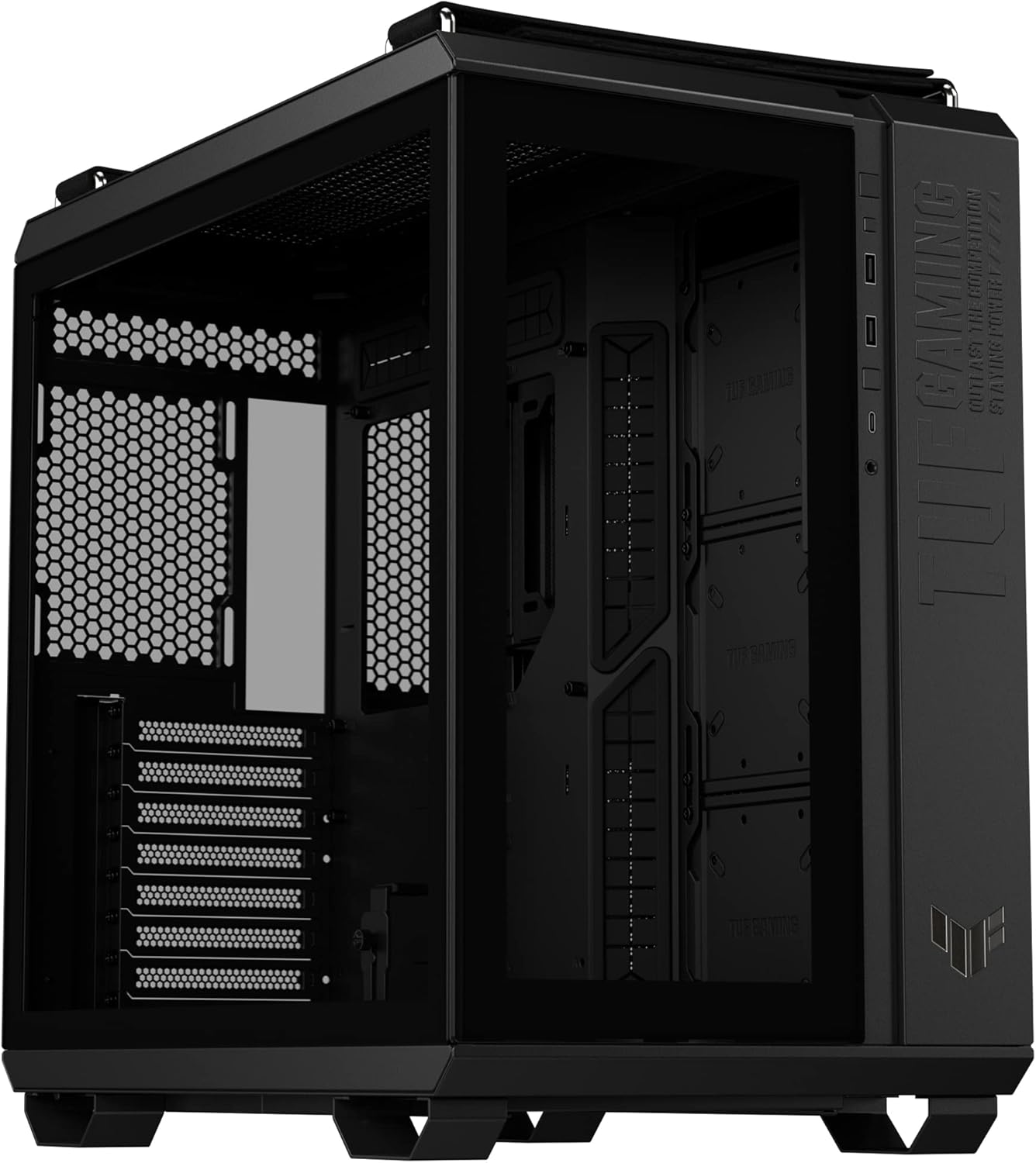 ASUS ProArt PA602 Mid Tower E-ATX Tempered Glass Case – Black