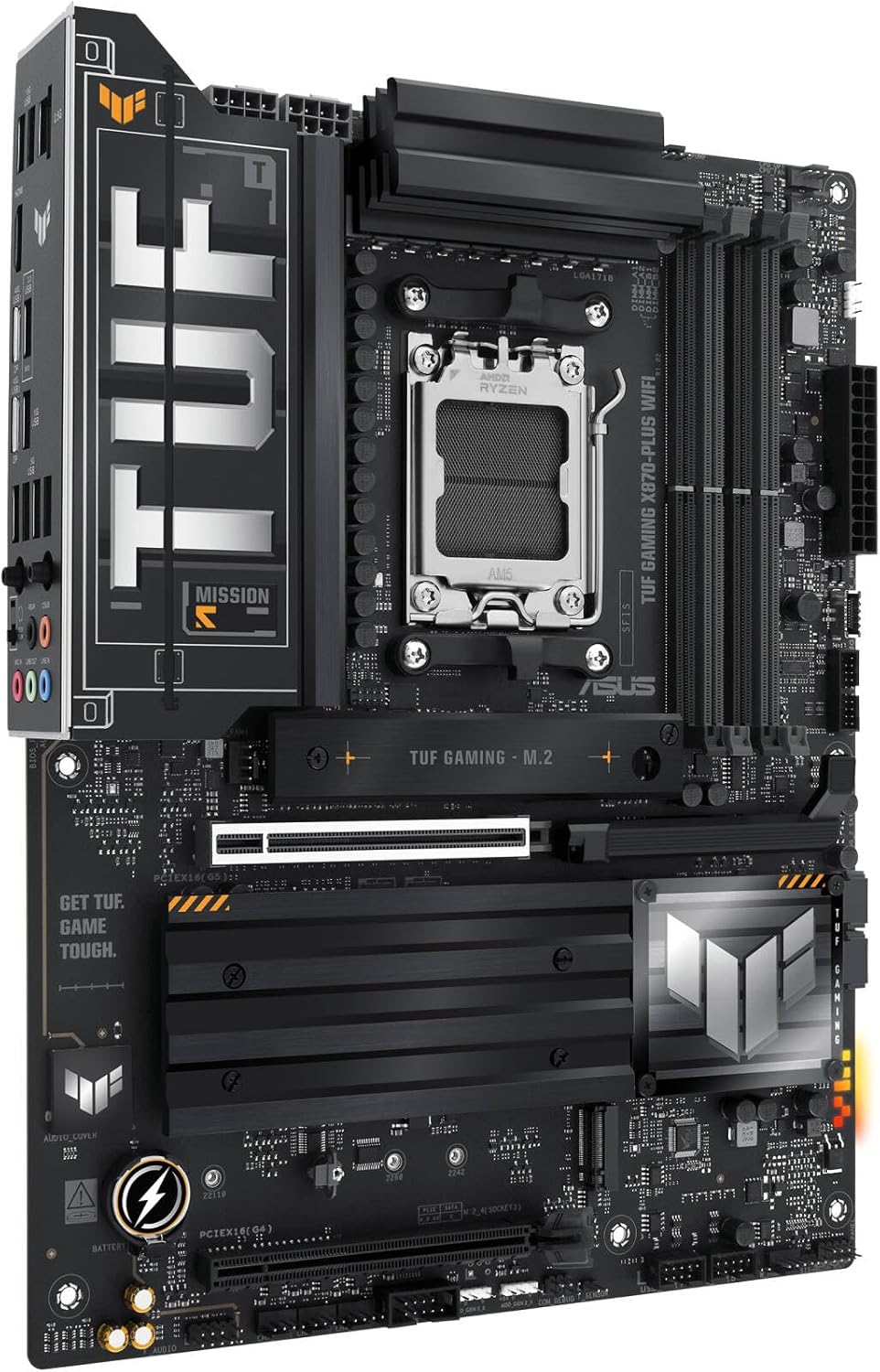 ASUS TUF Gaming X870-Plus WiFi Motherboard – AMD AM5 Socket, X870 Chipset, PCIe 5.0, USB4, Wi-Fi 7, Aura Sync RGB