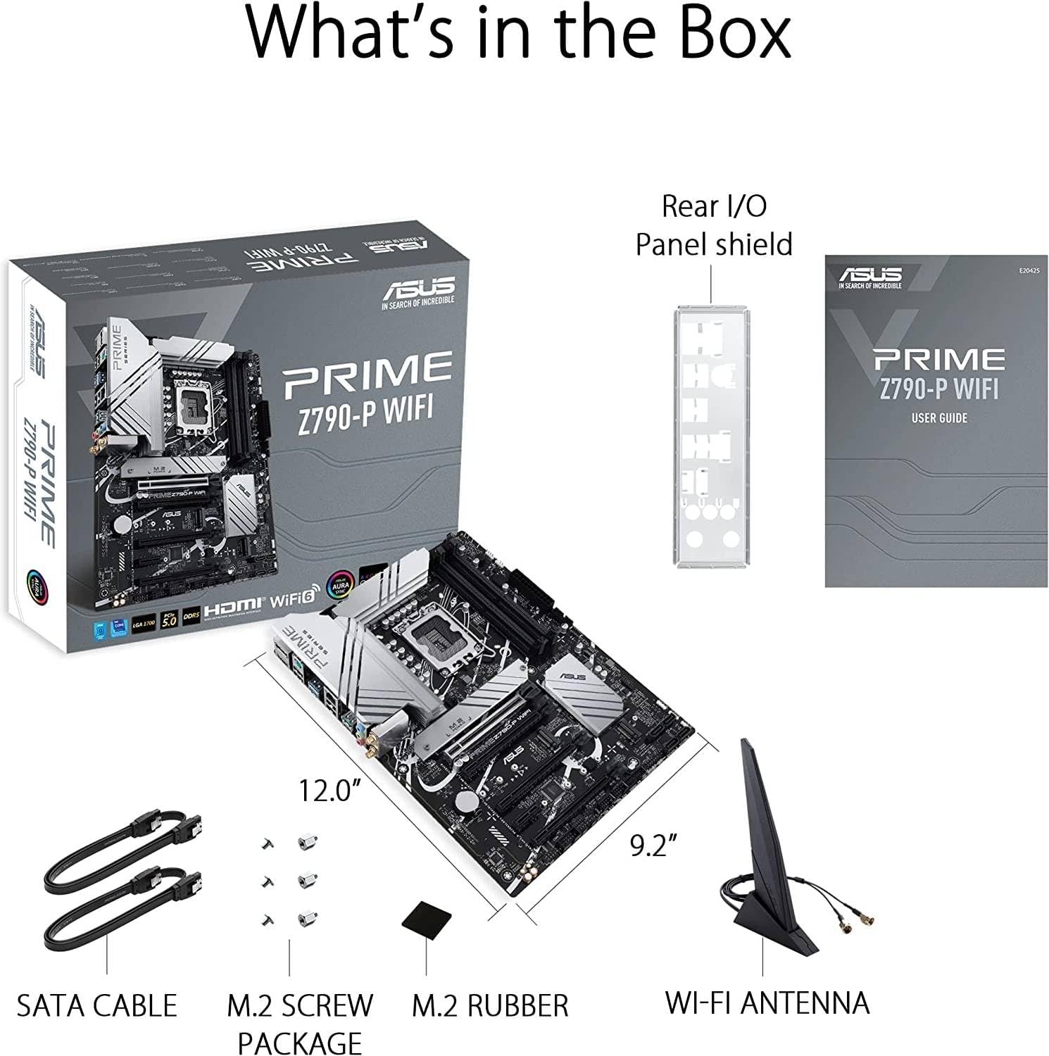 ASUS Prime Z790-P WiFi Motherboard – LGA1700 Socket, Z790 Chipset, USB 3.2 Gen 2, ATX