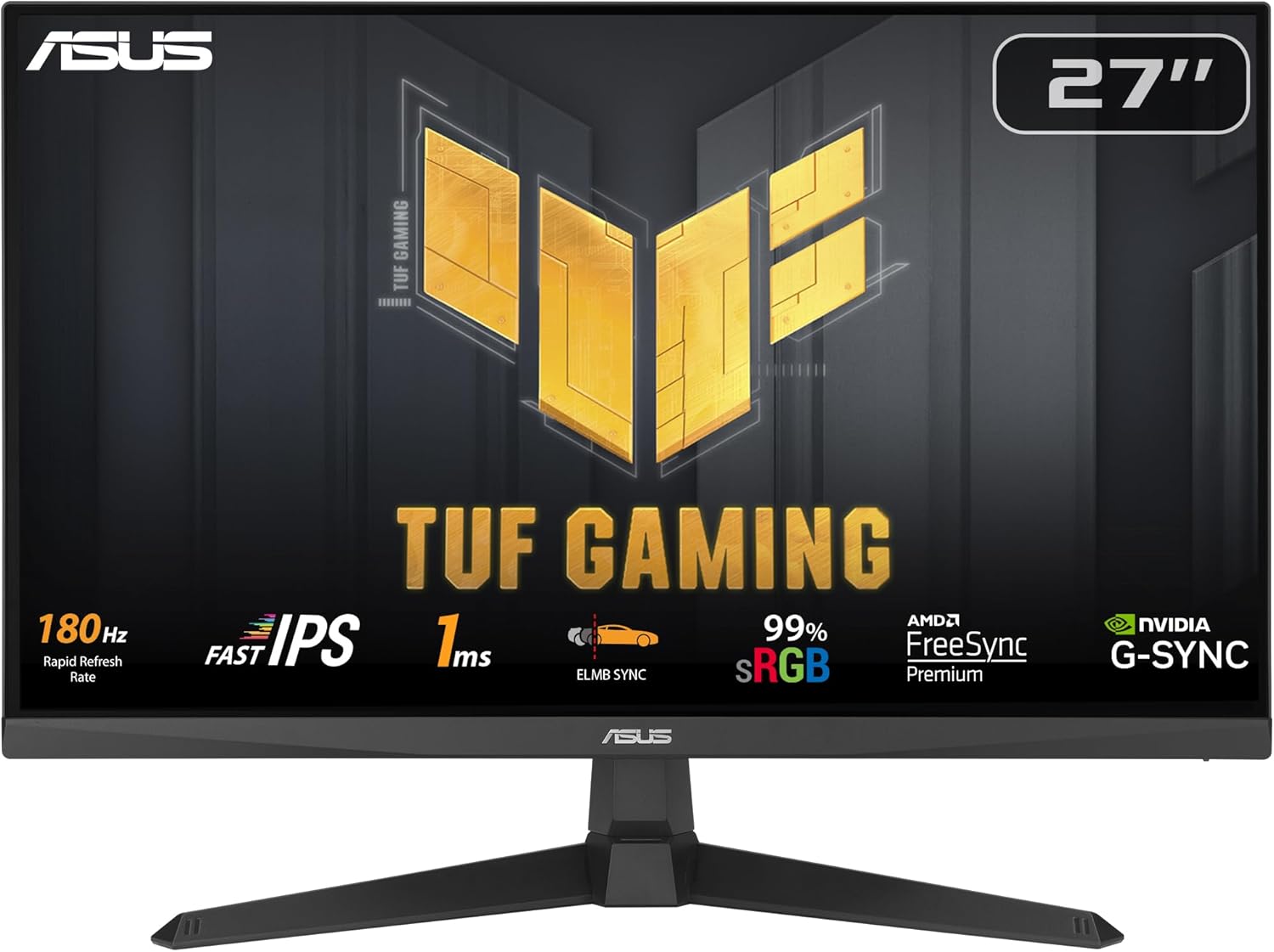 ASUS TUF Gaming VG27AQL5A – 27" QHD (2560×1440) Fast IPS Gaming Monitor