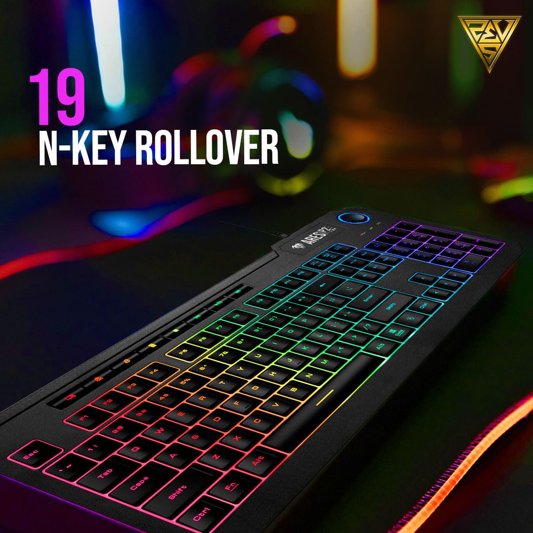 GAMDIAS ARES P2 Lite 2-IN-1 Wired Keyboard & Mouse Combo – Gaming & Office Bundle, Compact and Durable