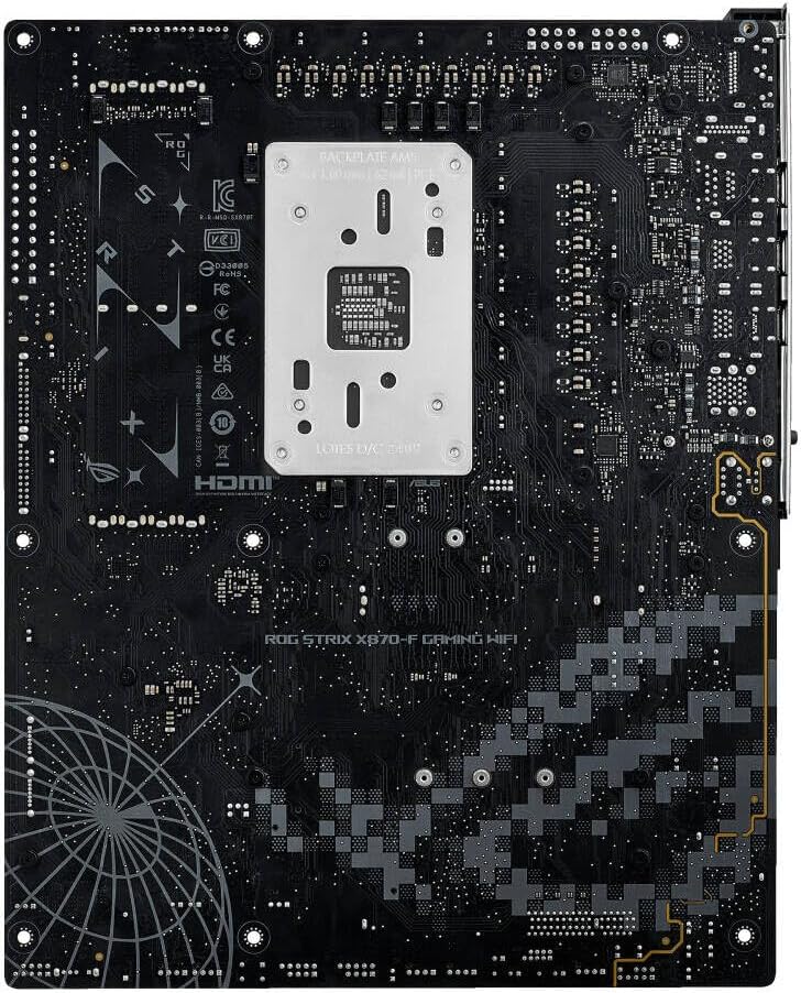 ASUS ROG Strix X870-F Gaming WiFi Motherboard – AMD AM5 Socket, X870 Chipset, PCIe 5.0, USB4, Wi-Fi 7