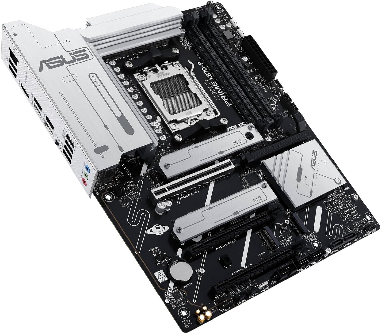 ASUS Prime X870-P Motherboard – AMD AM5 Socket, X870 Chipset, PCIe 5.0, USB4, Aura Sync RGB