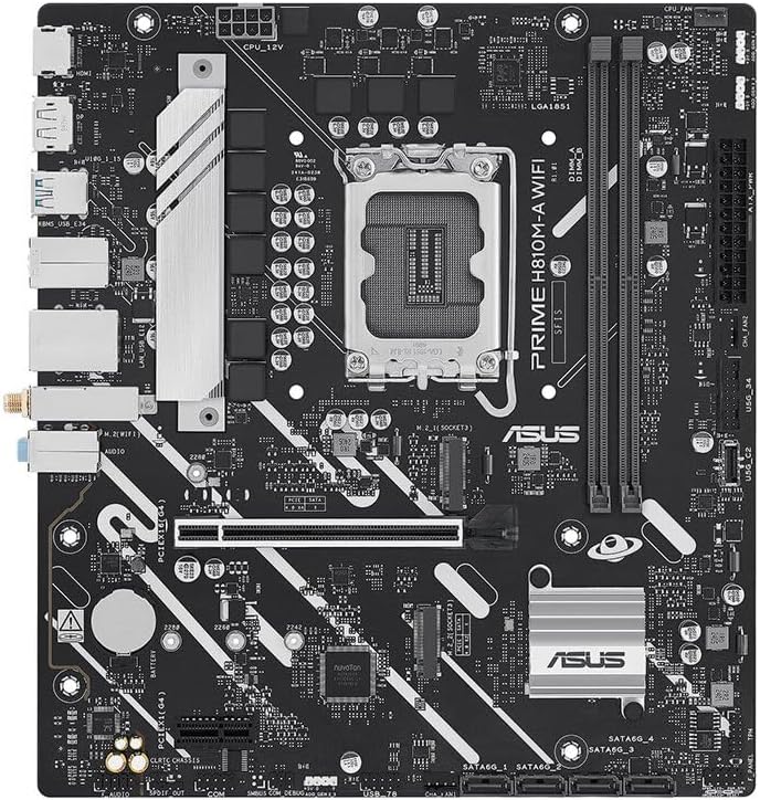 ASUS Prime B760M-R D4 Motherboard – LGA1700, Intel B760 Chipset, DDR4, USB 5Gbps, Micro-ATX