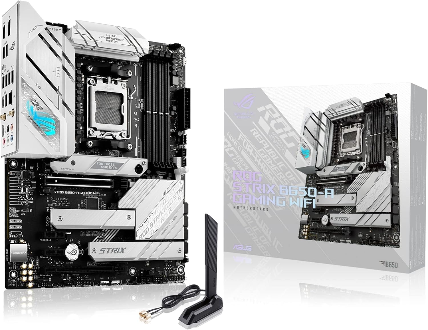 ASUS ROG Strix B650-A Gaming WiFi Motherboard – AMD AM5 Socket, B650 Chipset, USB 3.2 Gen 2