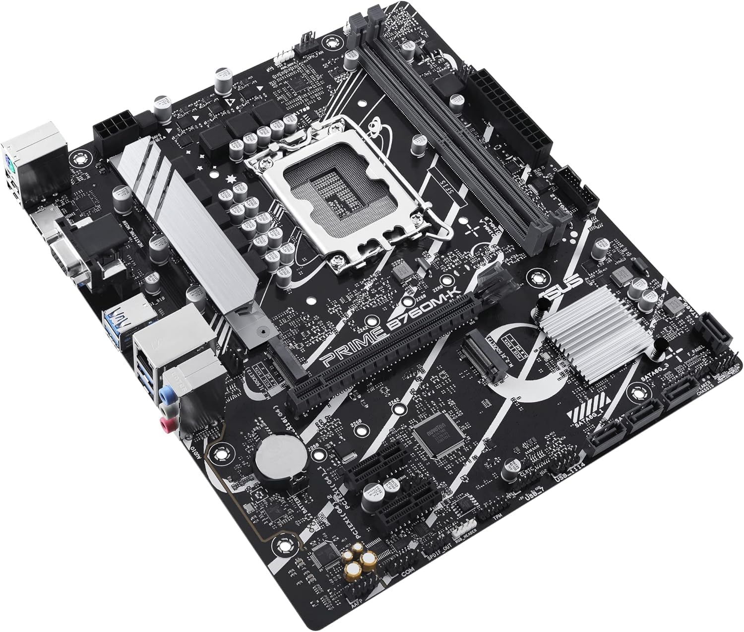ASUS Prime B760M-K Motherboard – LGA1700, Intel B760 Chipset, USB 3.2 Gen 1, Micro-ATX