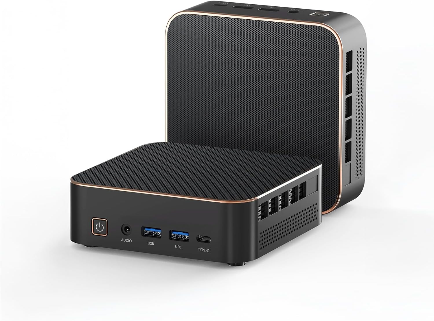 First Wave MicroStorm M5 Mini PC – Intel Core i5-12450H, DDR5 RAM, SSD, Mini Desktop PC with USB-C, Triple 4K Display, Ethernet RJ45, WiFi 6, BT 5.2, VESA Monitor Mount, Perfect for Office & Home