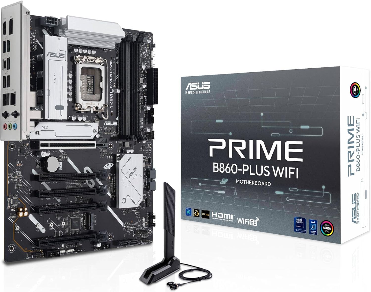 ASUS Prime B860-Plus WiFi Motherboard – LGA1851 Socket, B860 Chipset, ATX