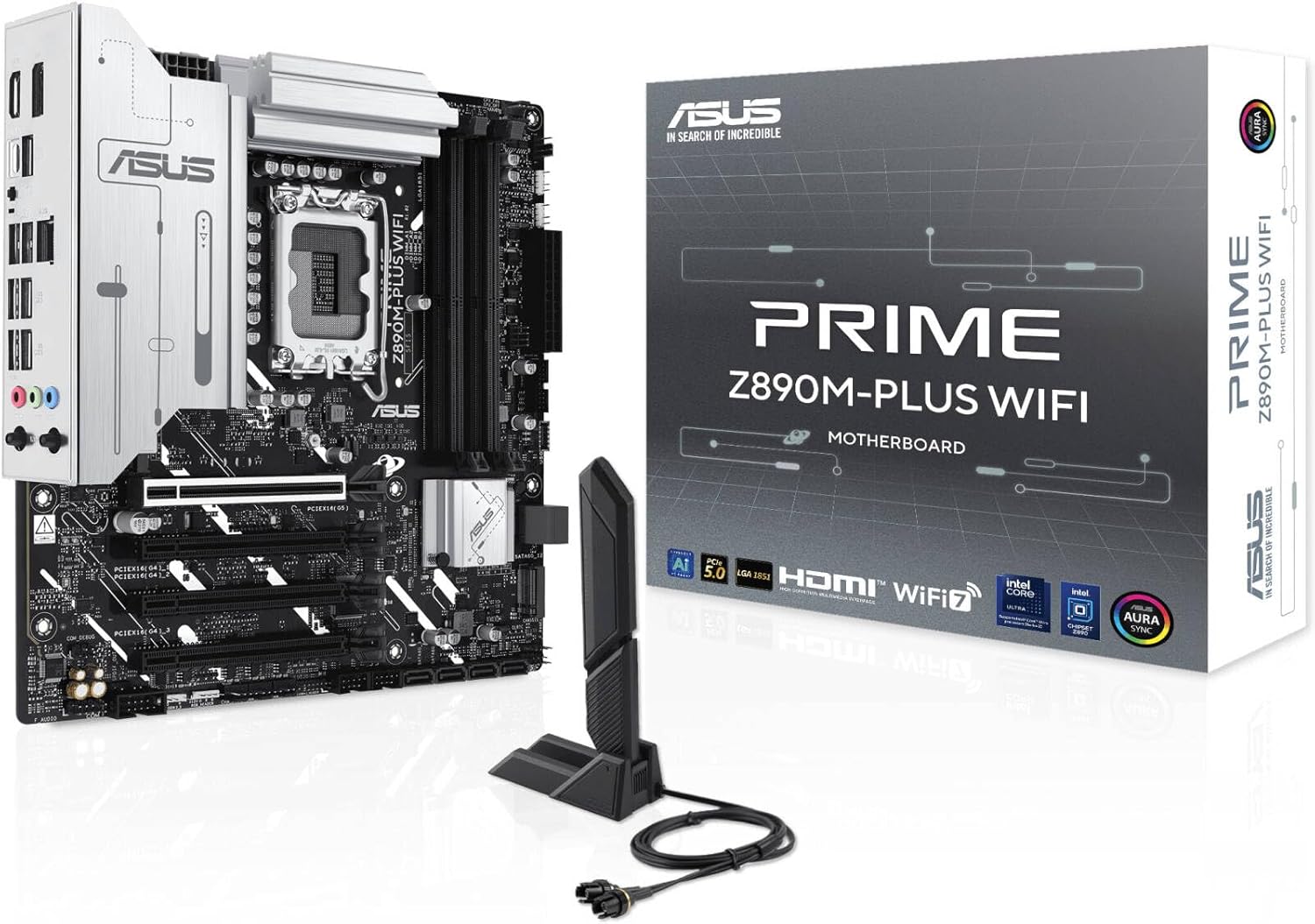 ASUS Prime Z890M-Plus WiFi Motherboard – LGA1851 Socket, Z890 Chipset, USB 20Gbps