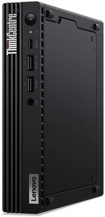 Lenovo ThinkCentre M70q Gen 3 Tiny Desktop PC, Intel Core i5-12400T 4.2GHz, 8GB RAM, 256GB SSD, Integ Intel UHD Graphics 730, USB ENG-ARB K/B & USB Calliope Mouse, Win 11 Pro, Black | 11T3009FGR