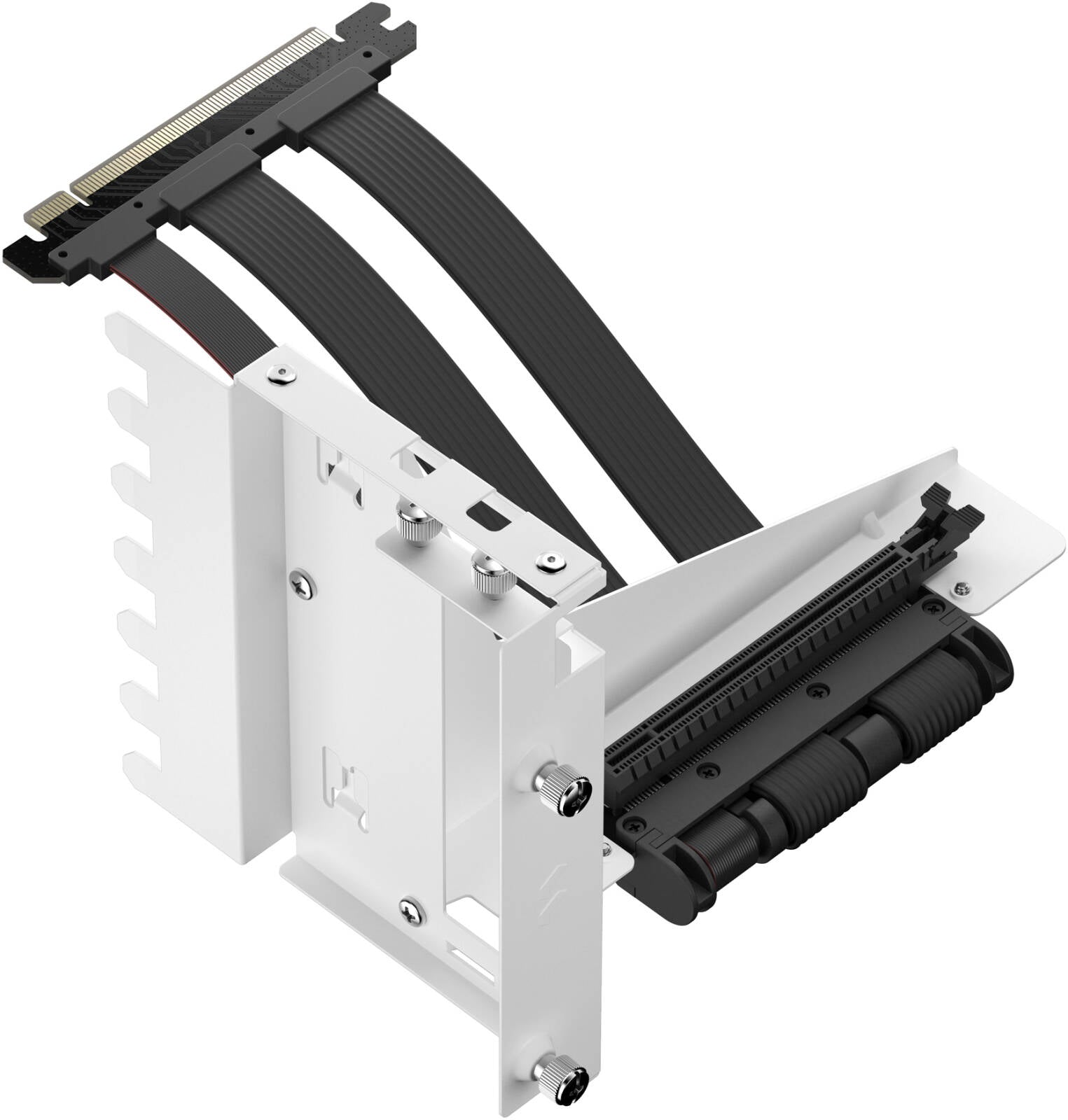 Fractal Design Flex 2 PCIe 4.0 White Mount Kit – Vertical GPU Mount for Stylish Display & Optimal Cooling