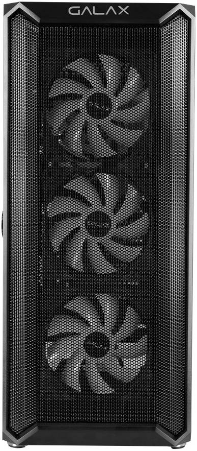 GALAX Revolution 07 ATX Mid-Tower Gaming PC Case – Tempered Glass Side Panel, SPCC Construction, Supports Up to 360 mm Radiator & 330 mm GPU, Black