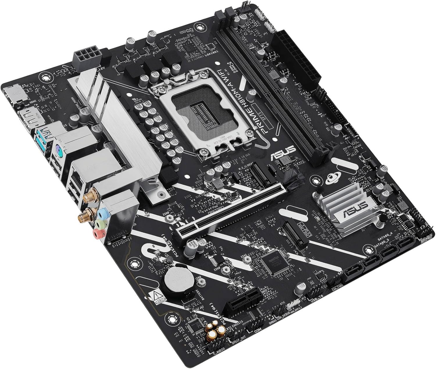 ASUS Prime H810M-A WiFi Motherboard – LGA1851, Intel H810 Chipset, USB 10Gbps, SATA Support, Micro-ATX