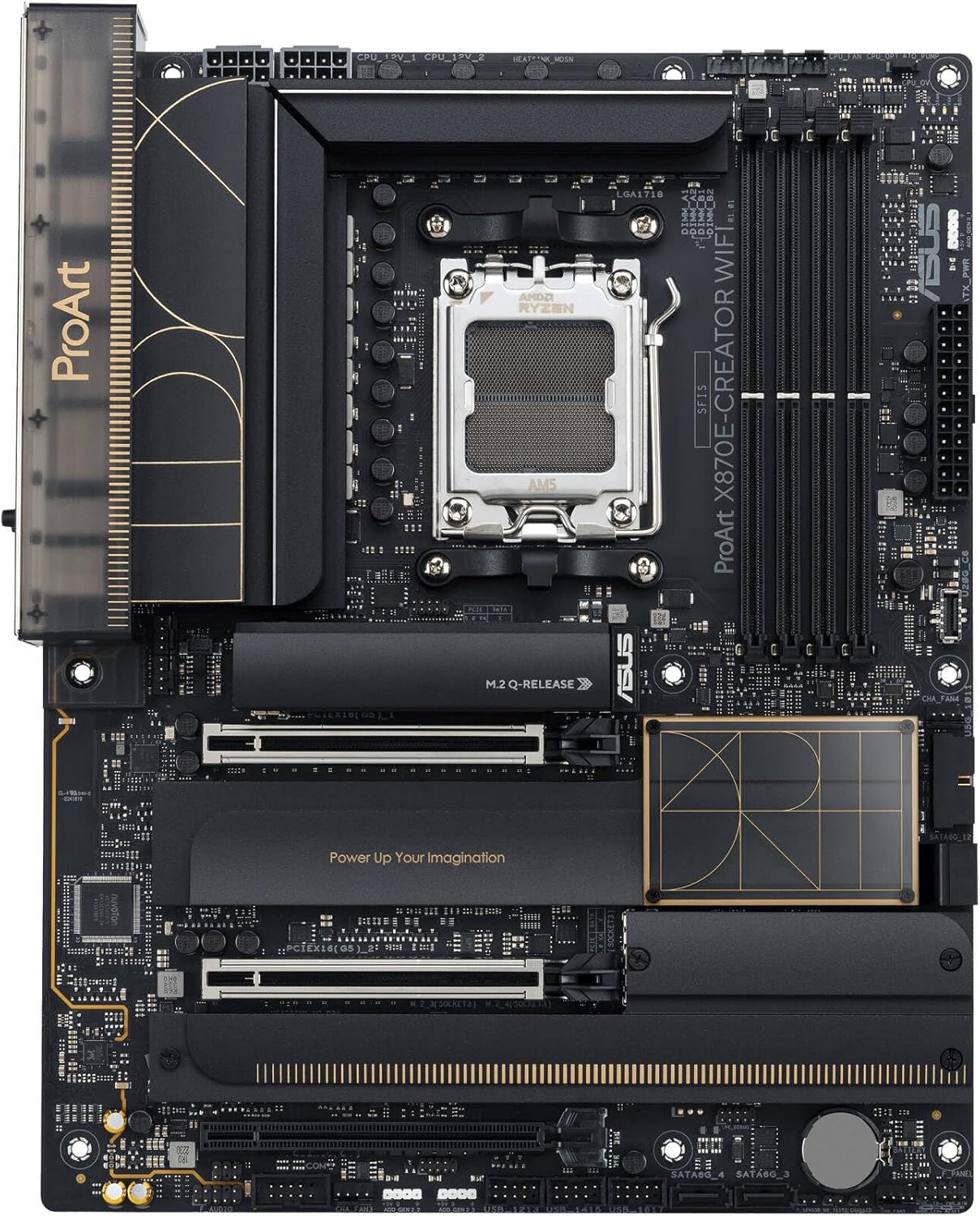ASUS ProArt X870E-Creator WiFi Motherboard – AMD AM5, X870E Chipset, PCIe 5.0, USB4, Wi-Fi 7