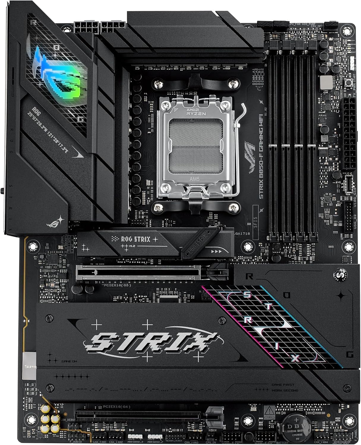 ASUS ROG Strix B850-F Gaming WiFi Motherboard – AMD AM5 Socket, B850 Chipset, PCIe 5.0, Wi-Fi 6E