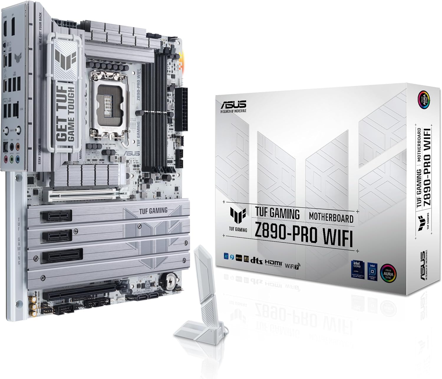ASUS ROG STRIX Z890-H GAMING WIFI-AE – ATX Intel LGA 1851 Motherboard with DDR5-9066+ OC, PCIe 5.0 x16, Wi-Fi 7, 5 M.2 Slots, 16+2+1+2 Power Stages, and AI Overclocking