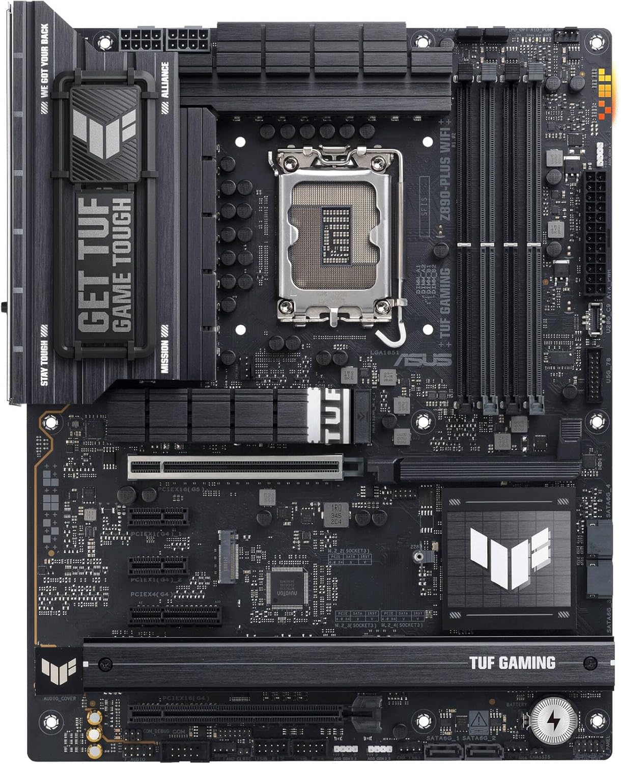 ASUS TUF Gaming Z890-Plus WiFi Motherboard – LGA1851 Socket, Z890 Chipset, PCIe 5.0, WiFi 7