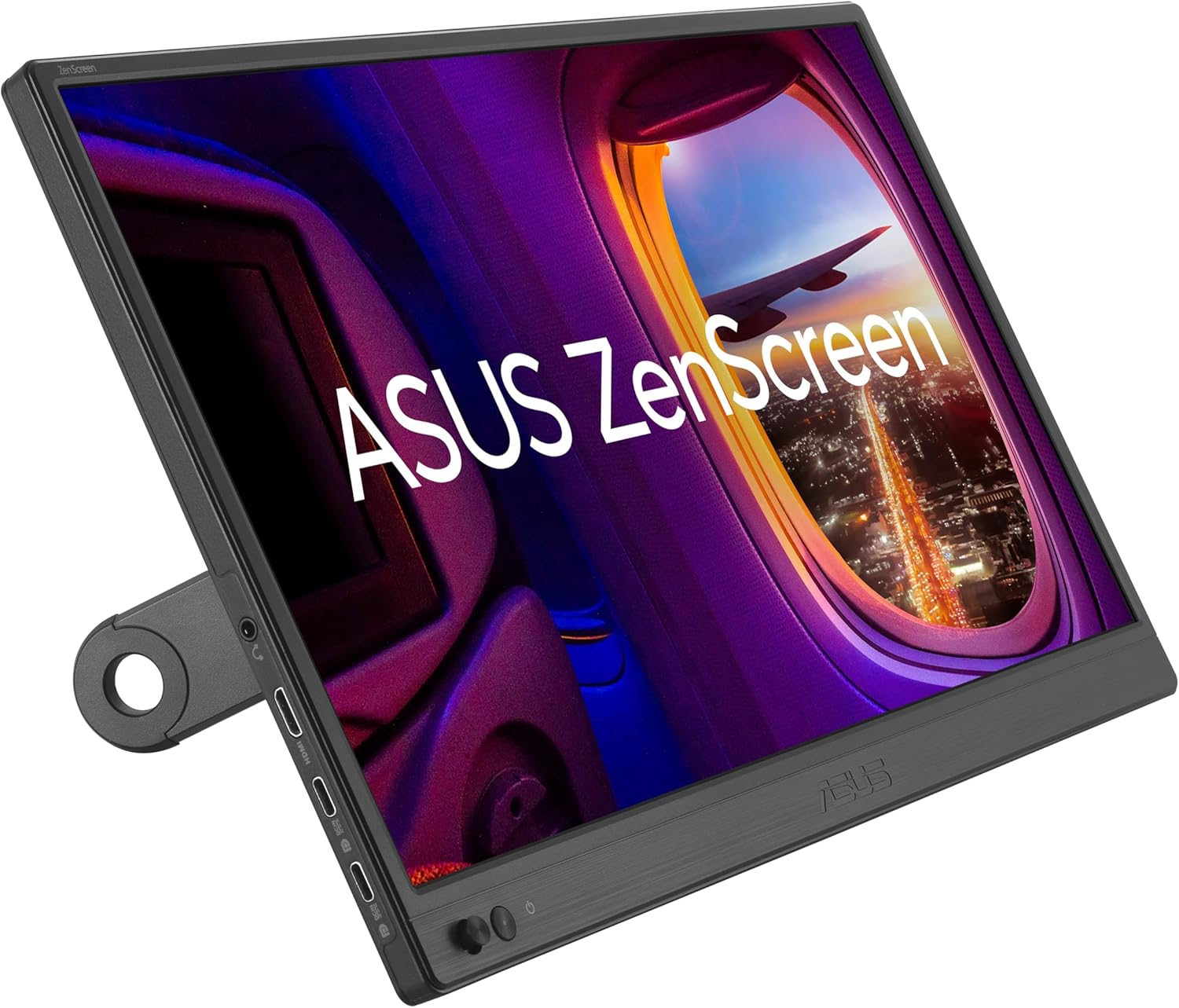 ASUS ZenScreen MB169CK Portable Monitor, 15.6 FHD IPS, Dual USB-C & Mini HDMI, Eye Care, 360 Kickstand