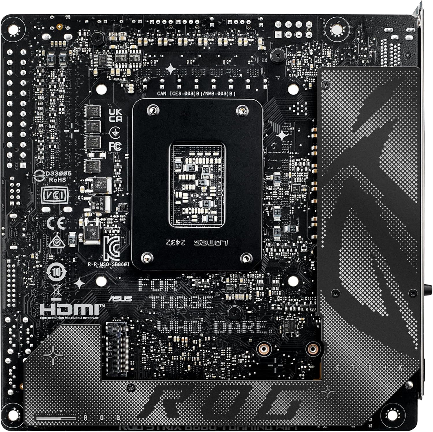 ASUS ROG Strix B860-I Gaming WiFi Mini-ITX Motherboard – LGA1851 Socket, B860 Chipset
