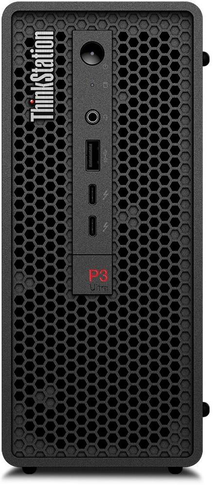 Lenovo ThinkStation P3 Ultra Desktop Workstation, Intel Core i7-13700, 16GB DDR5 RAM, 512GB SSD, Intel UHD Graphics 770, USB ENG-ARB Keyboard & USB Mouse, Win 11 Pro, Black | 30HA000CAX