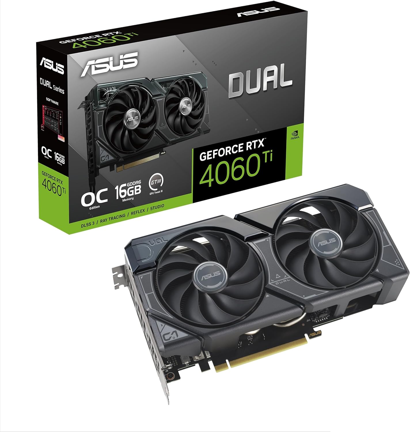 Asus Dual GeForce RTX 4060 Ti OC Edition 16GB GDDR6