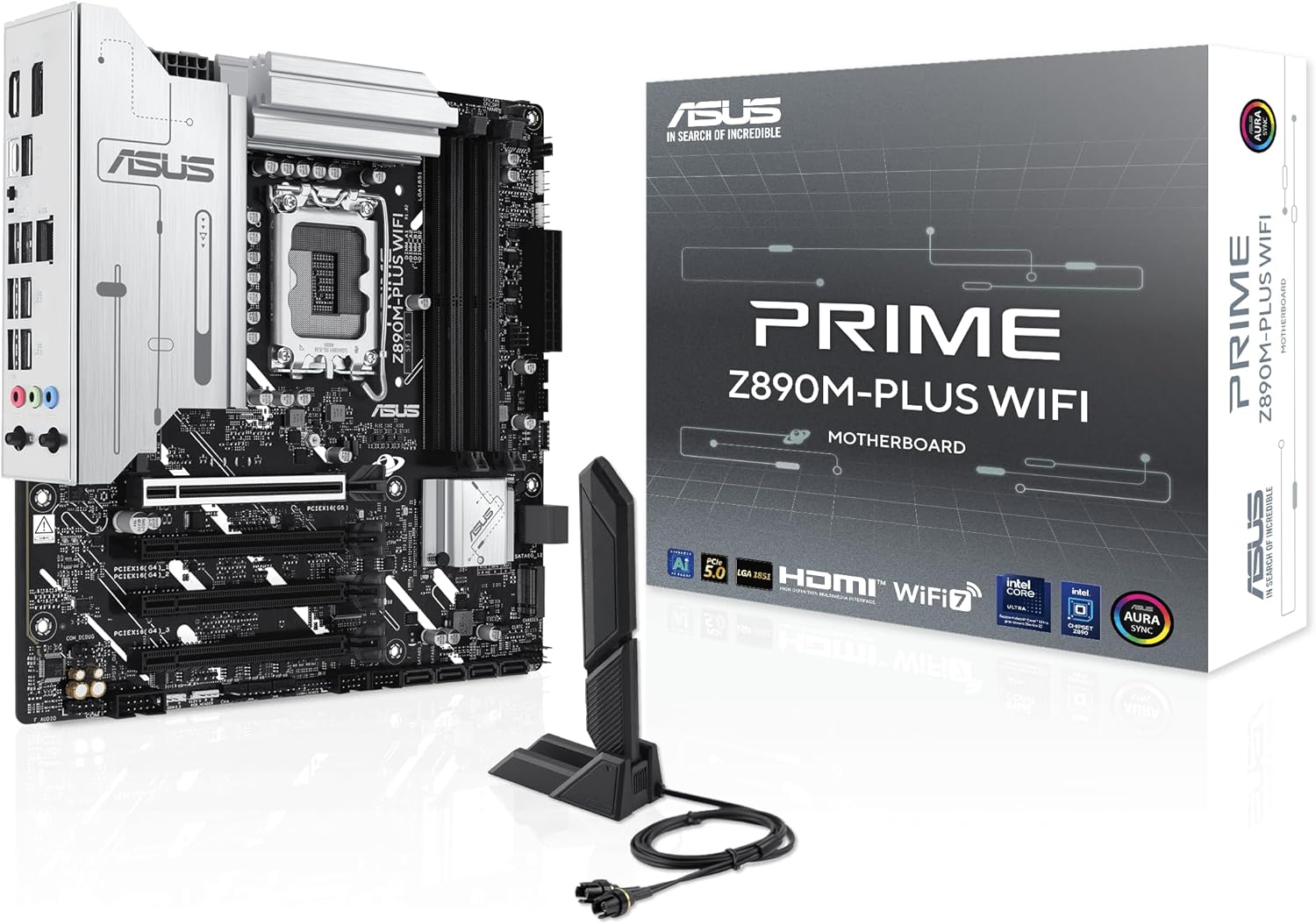 The ASUS PRIME Z890-P-AE motherboard is a high-performance ATX board designed for Intel's Core Ultra Series 2 processors