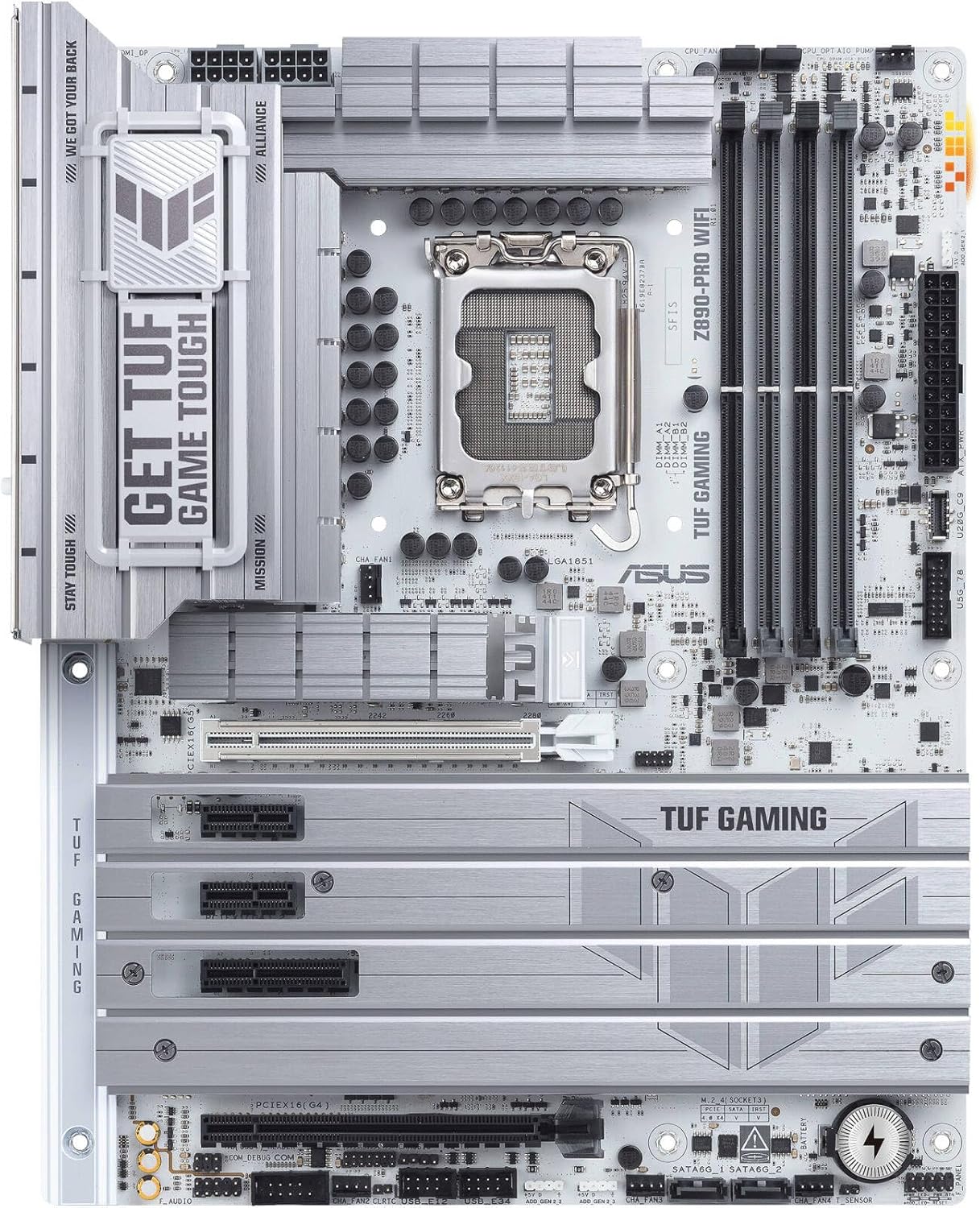 ASUS TUF Gaming Z890-Pro WiFi Motherboard – LGA1851 Socket, Z890 Chipset, WiFi 7, PCIe 5.0