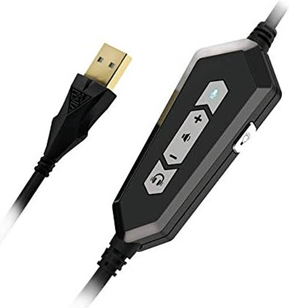 GAMDIAS HEBE P1A Gaming Headset – RGB LED, 50mm Drivers, Noise-Cancelling Microphone, Comfortable Over-Ear Design for PC & Console