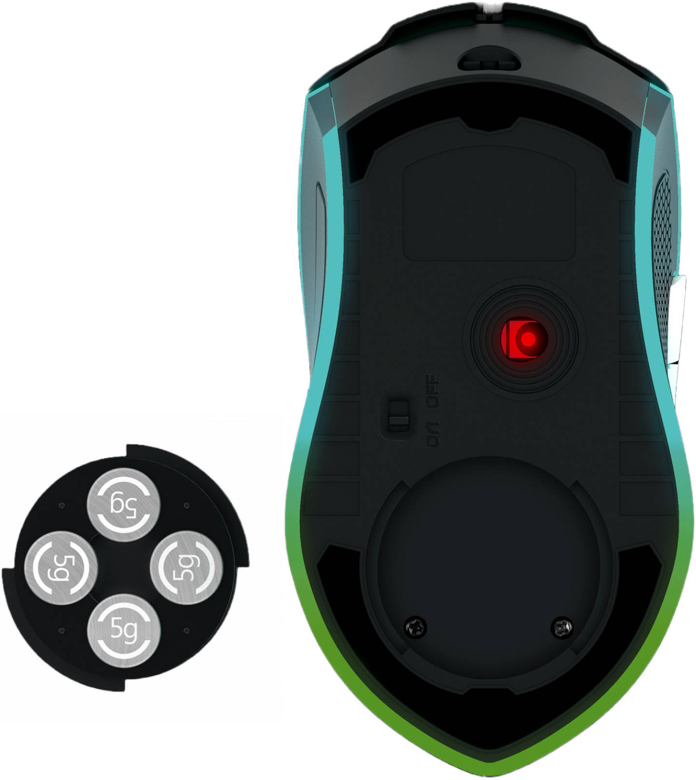 GAMDIAS Hades M1 Wired & Wireless Gaming Mouse – RGB LED, 16000 DPI, Ergonomic Design for PC Gaming