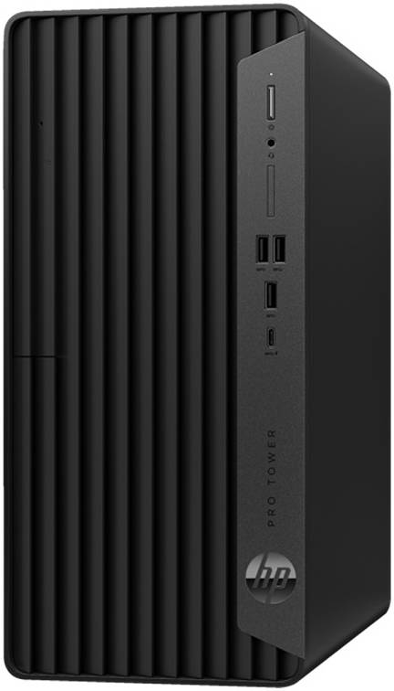 HP Pro Tower 400 G9 Desktop Computer, Intel Core i7-12700 4.9GHz Processor, 16GB RAM, 1TB SSD, Intel UHD Graphics 770, HP 125 Wired Keyboard & Mouse Combo, FreeDOS, Black