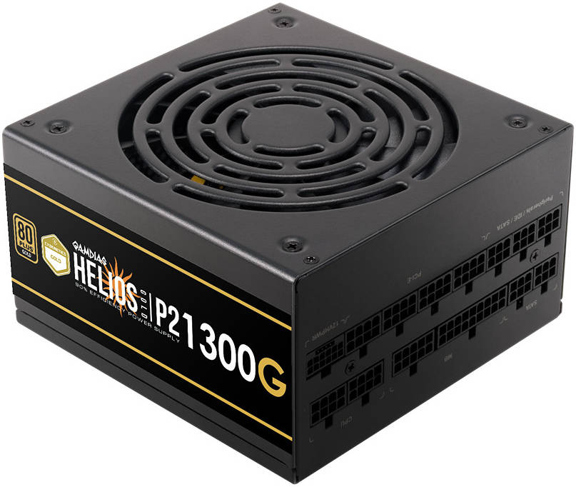 GAMDIAS HELIOS P2-1300 80+ Gold Gen 5 Fully Modular Power Supply – 1300W High-Efficiency PSU