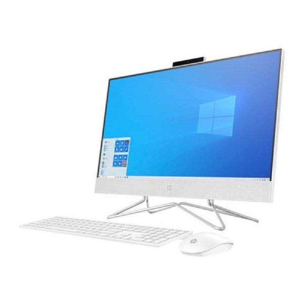 HP AIO 24-DF1014NE 24" FHD IPS Touch PC, 11th Gen Core i5-1135G7 2.4Ghz, 8GB RAM, 512GB HDD, Windows 10 Home, Intel Iris Xe Graphics, Wireless Keyboard and Mouse Combo, White | 3B4Z4EA