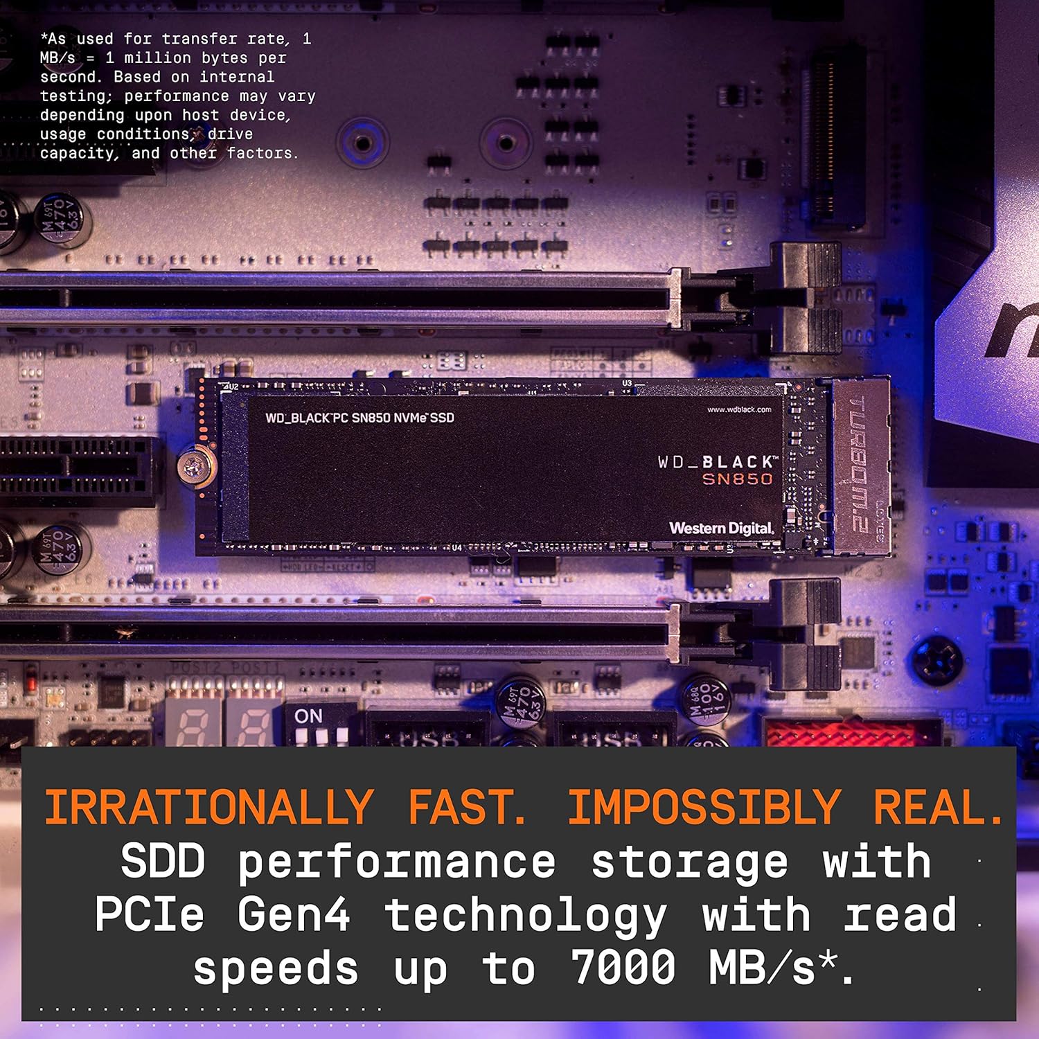 WD_BLACK PCIe 1000GB M.2 NVMe SSD – High-Performance Internal Storage for Gaming & Workstations