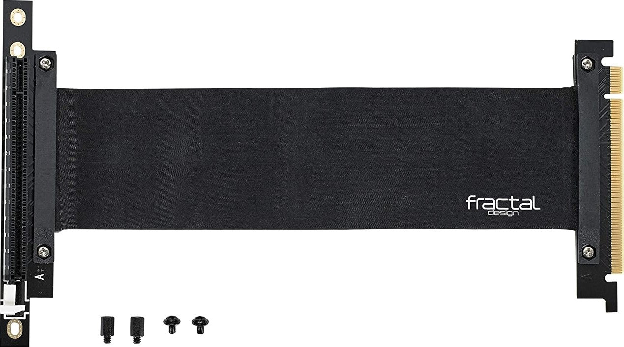 Fractal Design FLEX VRC-25 PCI-E Riser Cable Kit – Flexible High-Speed GPU Extension for Vertical Mounting