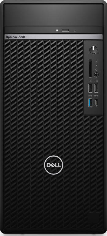 Dell Optiplex 7090 Tower Desktop, Intel Core i7-11700 Processor, 8GB DDR4 RAM, 1TB HDD, Integrated Graphics, DVD RW, No Wifi, With Keyboard + Mouse, 260W Power Supply, DOS-No OS, Black | N205O7090MT