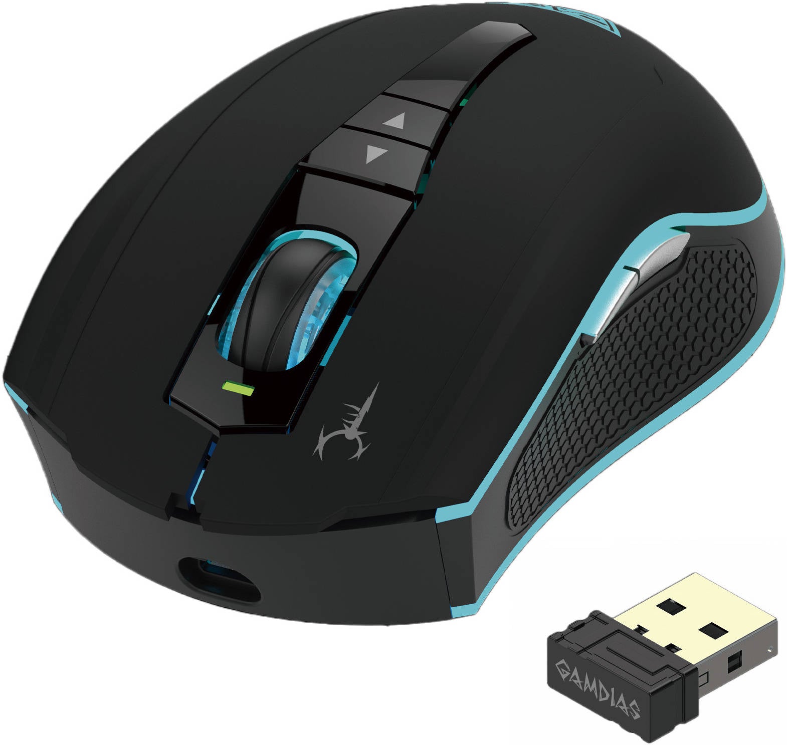 GAMDIAS Hades M1 Wired & Wireless Gaming Mouse – RGB LED, 16000 DPI, Ergonomic Design for PC Gaming
