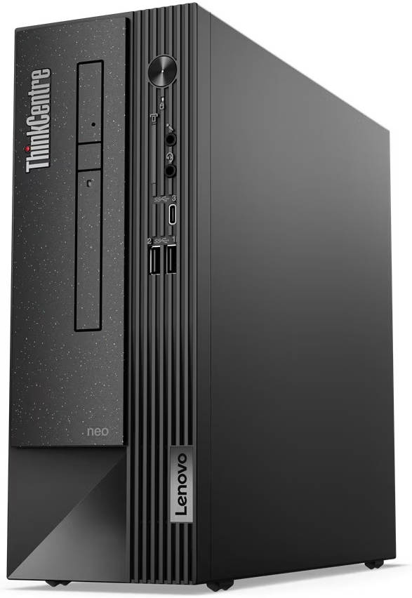 Lenovo ThinkCentre neo 50s SFF Desktop Computer, Intel Core i7-12700 4.9GHz, 8GB RAM 1TB SSD, Intel UHD Graphics 770, DVD?ñRW, USB Calliope ENG-ARB K/B & Mouse, DOS, Black | 11T000HBGR