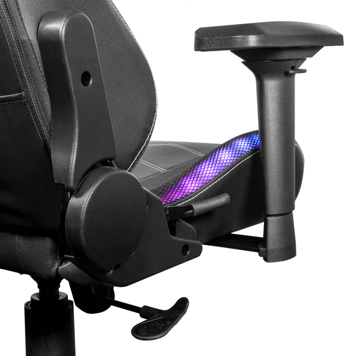 GALAX GC-01S RGB Gaming Chair – Iron Frame, Built-in Adjustable Lumbar Support, 100 mm Class 4 Gas Lift, 90-180° Recline, Max Load 170 kg