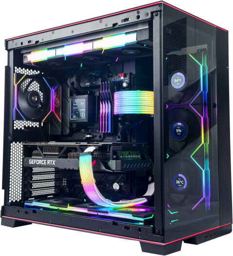 Phoenix Gaming PC - Intel Core Ultra 7 265K 20 Cores 20 Threads, NVIDIA RTX 5070 Ti 16GB, 32GB DDR5 RAM 7200MHz, 2TB SSD Gen 4, 1000W PSU, 360mm Liquid Cooler, Wi-Fi + BT, THUNDERBOLTƒ?› 4