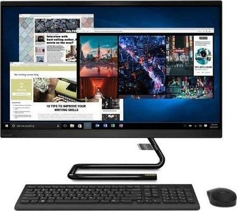 Lenovo IdeaCentre AIO 3 - 10 Gen Intel Core i5, 8GB RAM, 1TB+ 128SSD, 23.8 Inch Touch, 2GB VGA Graphics,  All-In-One Desktop With Wireless-Keyboard And Mouse, Window 10 - Black | 24IMB05