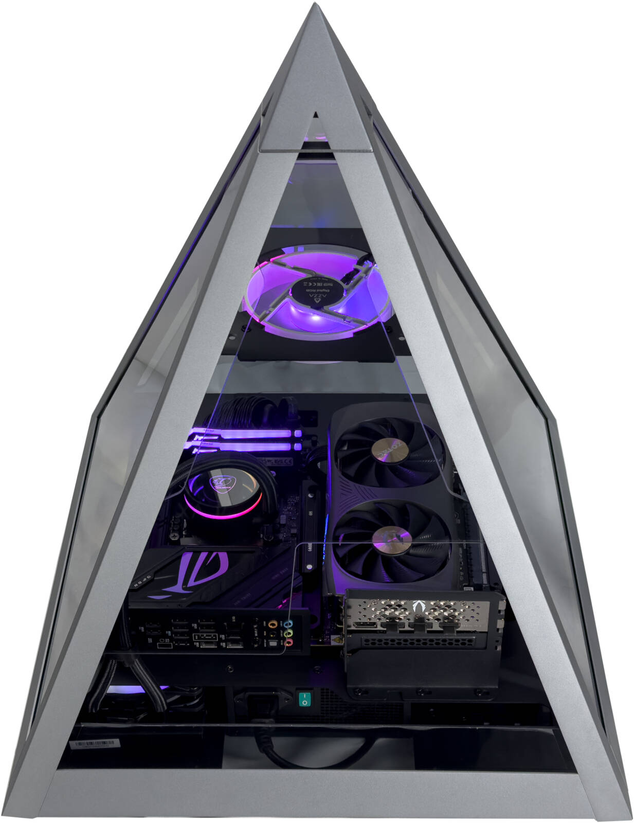 Obelisk X Gaming PC - AMD Ryzen 7 7800X3D 8 Cores 16 Threads, NVIDIA RTX 5070 12GB, 32GB DDR5 RAM 6000MHz, 1TB SSD Gen 4, 750W 80 PLUS PSU, 360mm Liquid Cooler, Wi-Fi + BT
