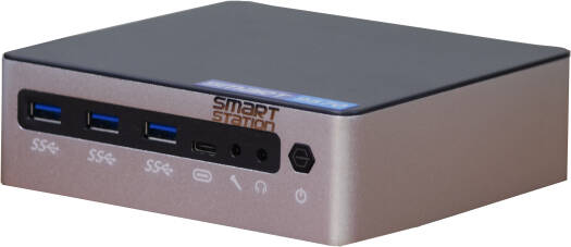 Smart Station 9570 Mini PC, Intel Core Ultra 7 155U Processor, 16GB RAM, 500GB SSD Storage, Wi-Fi, Dual Lan, Windows 11 Pro, Black | 9570