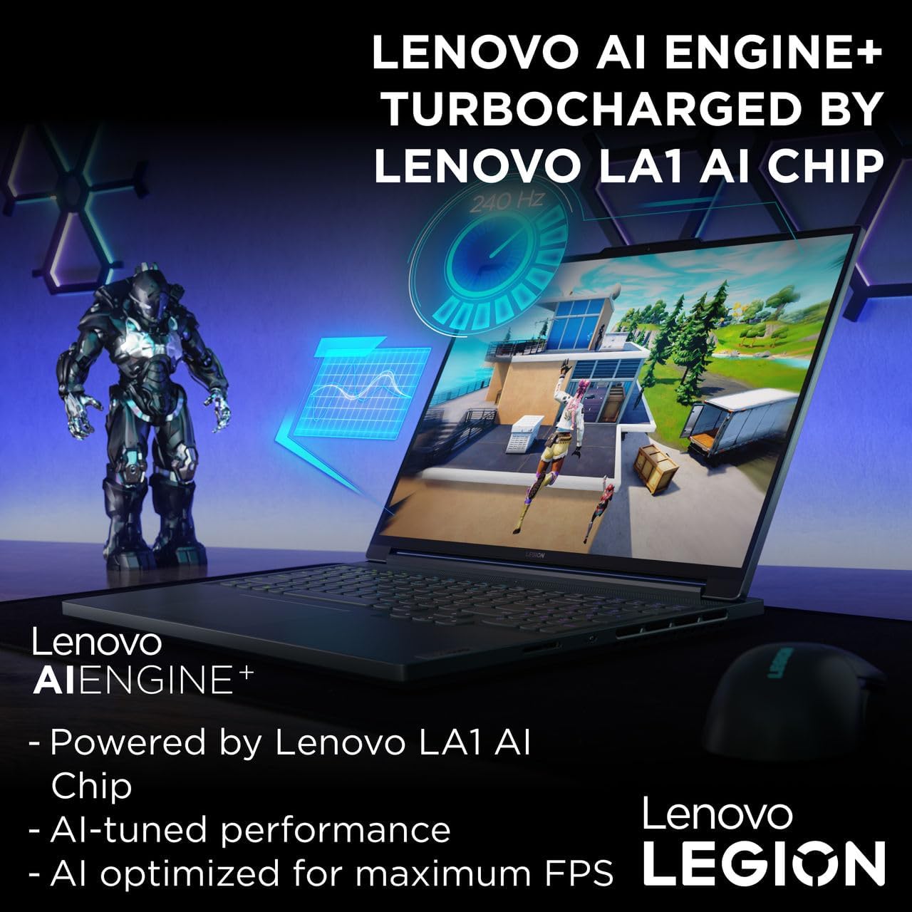 Lenovo Legion Slim 5 (16IRH8) AI Gaming Laptop - Intel Core i7-13700H, 16GB RAM, 512GB SSD, NVIDIA RTX 4050, 16