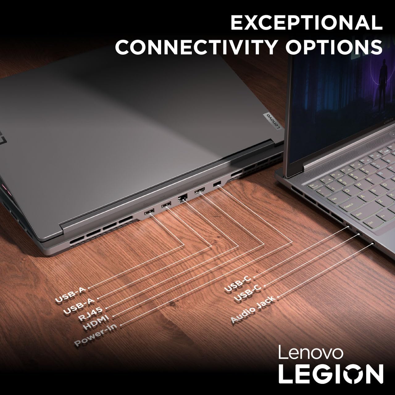 Lenovo Legion Slim 5 (16IRH8) AI Gaming Laptop - Intel Core i7-13700H, 16GB RAM, 512GB SSD, NVIDIA RTX 4050, 16