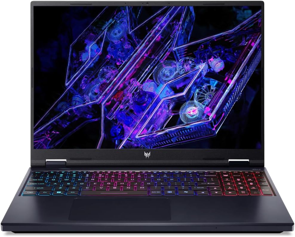 Acer Predator Helios Neo 16 Gaming Laptop 14th Gen Intel 24-Core i9-14900HX | NVIDIA 8GB GeForce RTX 4060, 16” WQXGA 165Hz Display, Windows 11 Pro - Black