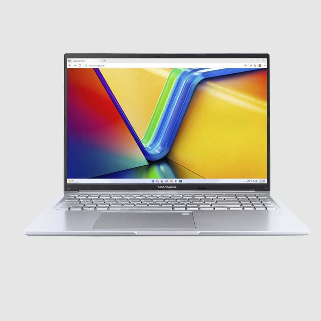 ASUS VIVOBOOK M1605YA-MB152W | AMD Ryzen 7 7730U, 8GB RAM, 512GB SSD, 16" WUXGA, AMD Radeon Graphics, Win11 Home, Eng-Arab K/B, Silver